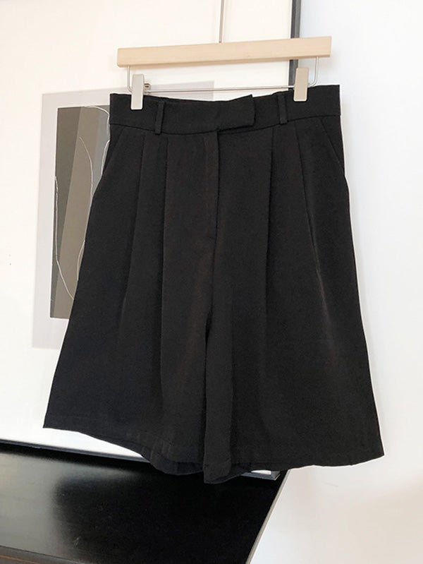 Original Empire Solid Wide Leg Shorts