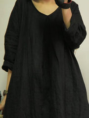 Loose Simple Cozy Style Pure Color Long Robe