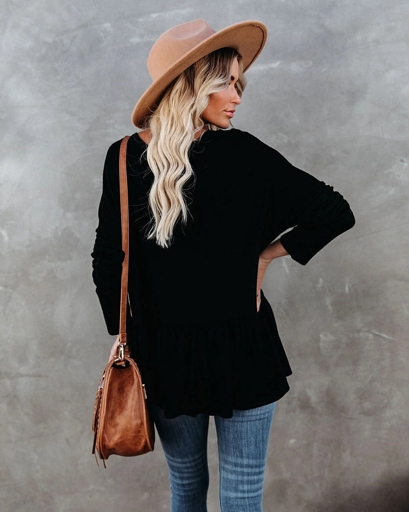 Casual Long Sleeve Knitted Cardigan Top