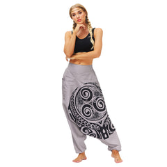 Totem Digital Print Loose Yoga Pants