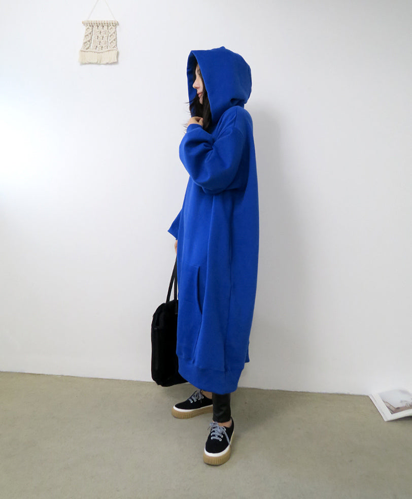 Hooded Thick Casual Loose Dress