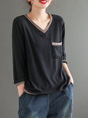 Original V-Neck Shirt Blouse Tops