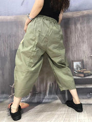 Artistic Retro Elasticity Harem Pants