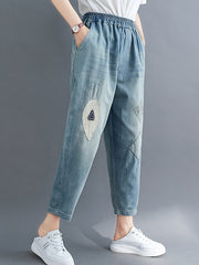 Original Applique Denim Pants