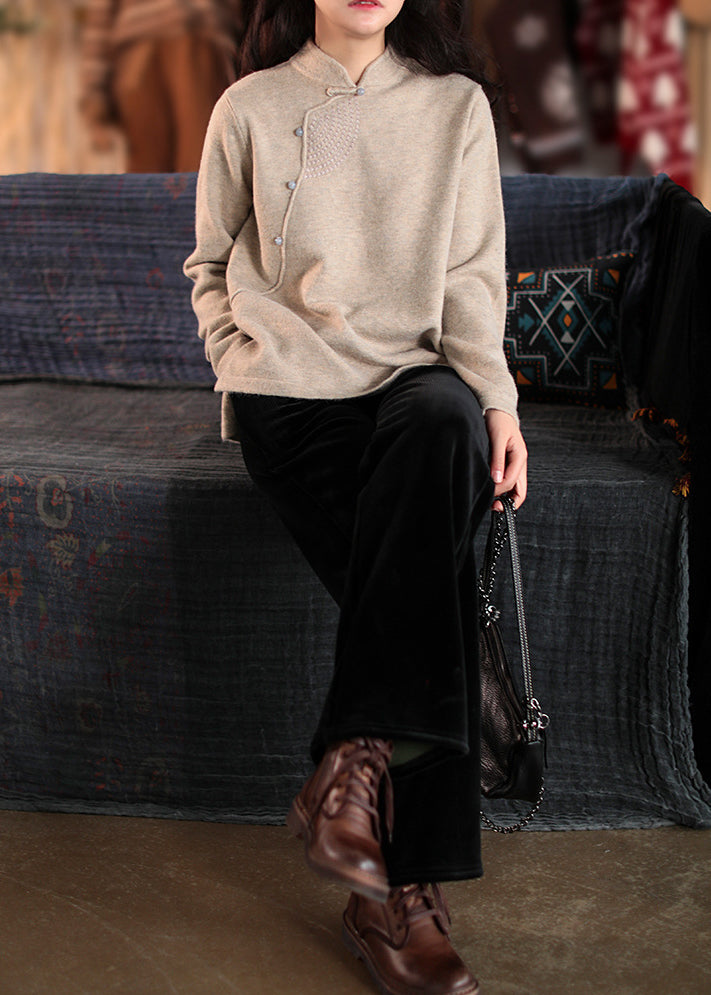 Vintage Slouchy Embroidered Sweater