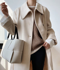 Women Lapel Thick Casual Coat