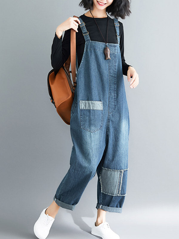 Original With Pocket Denim Jumpsuits