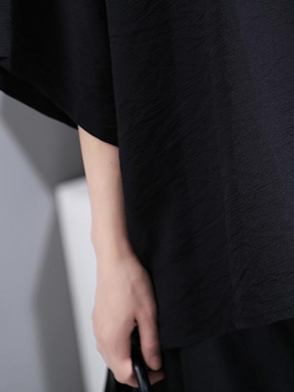 Original Solid Split-Joint Blouses&Shirts