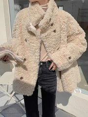 Casual Loose Double-Breasted Coat