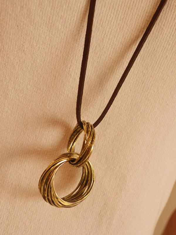 Retro Multilayer Circle Necklace