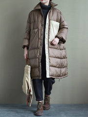 Women Lapel Casual Loose Coat