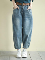 Loose Washable Casual Jean Pants