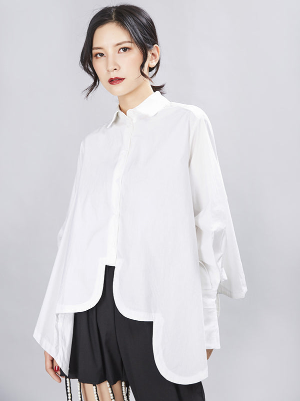 Irregular Loose Long Sleeve Shirt