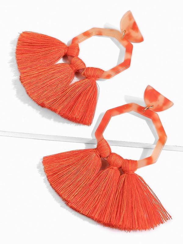 Cotton Tassels Earring Accessories