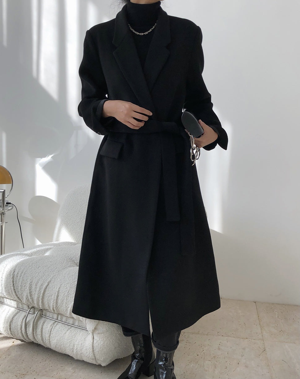 Women Solid Color Loose And Thin Coat