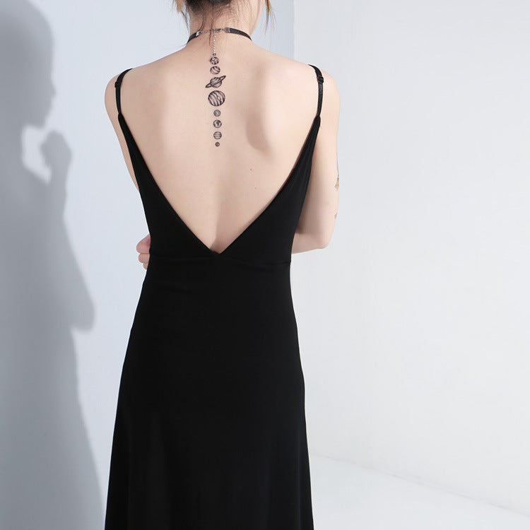 Backless Sexy Split Sling Maxi Dress