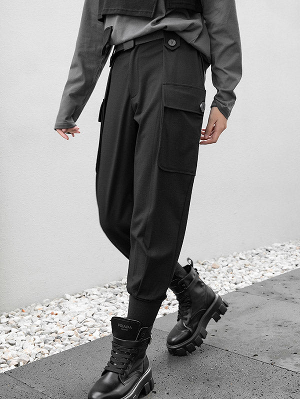 Stylish Solid Elasticity Harem Pants