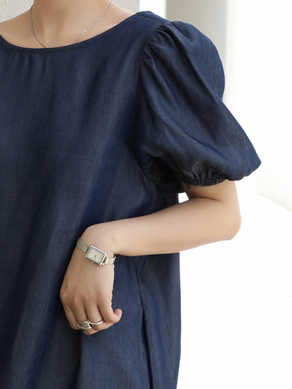Original Bishop Sleeve Elasticity Waist Dress