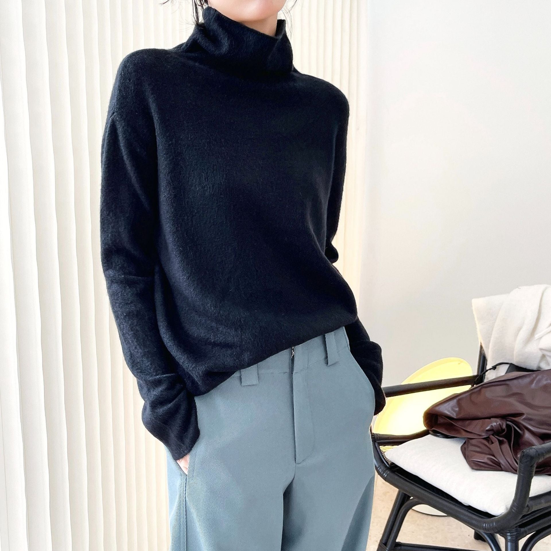 Casual Comfortable Turtleneck Sweater