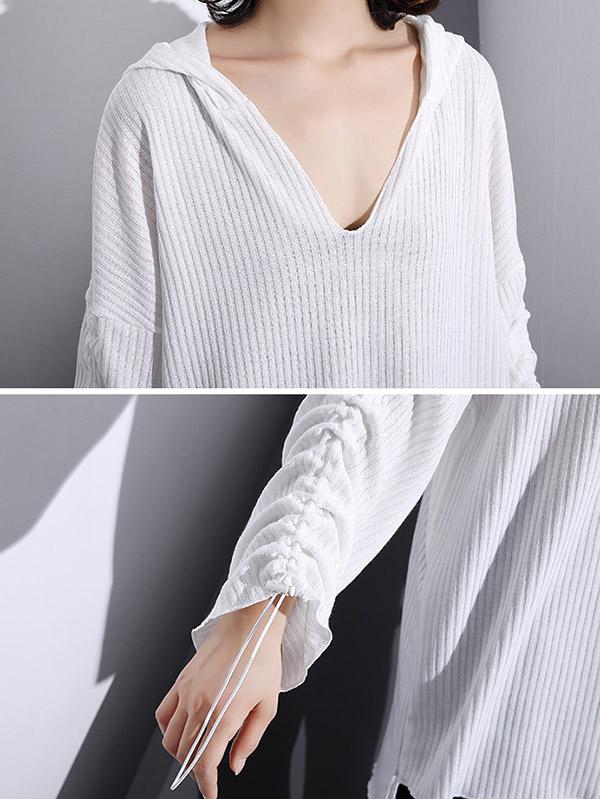 Casual Knitting Light Hoodies