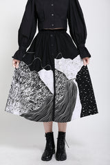 Women Loose Slim Print Skirt