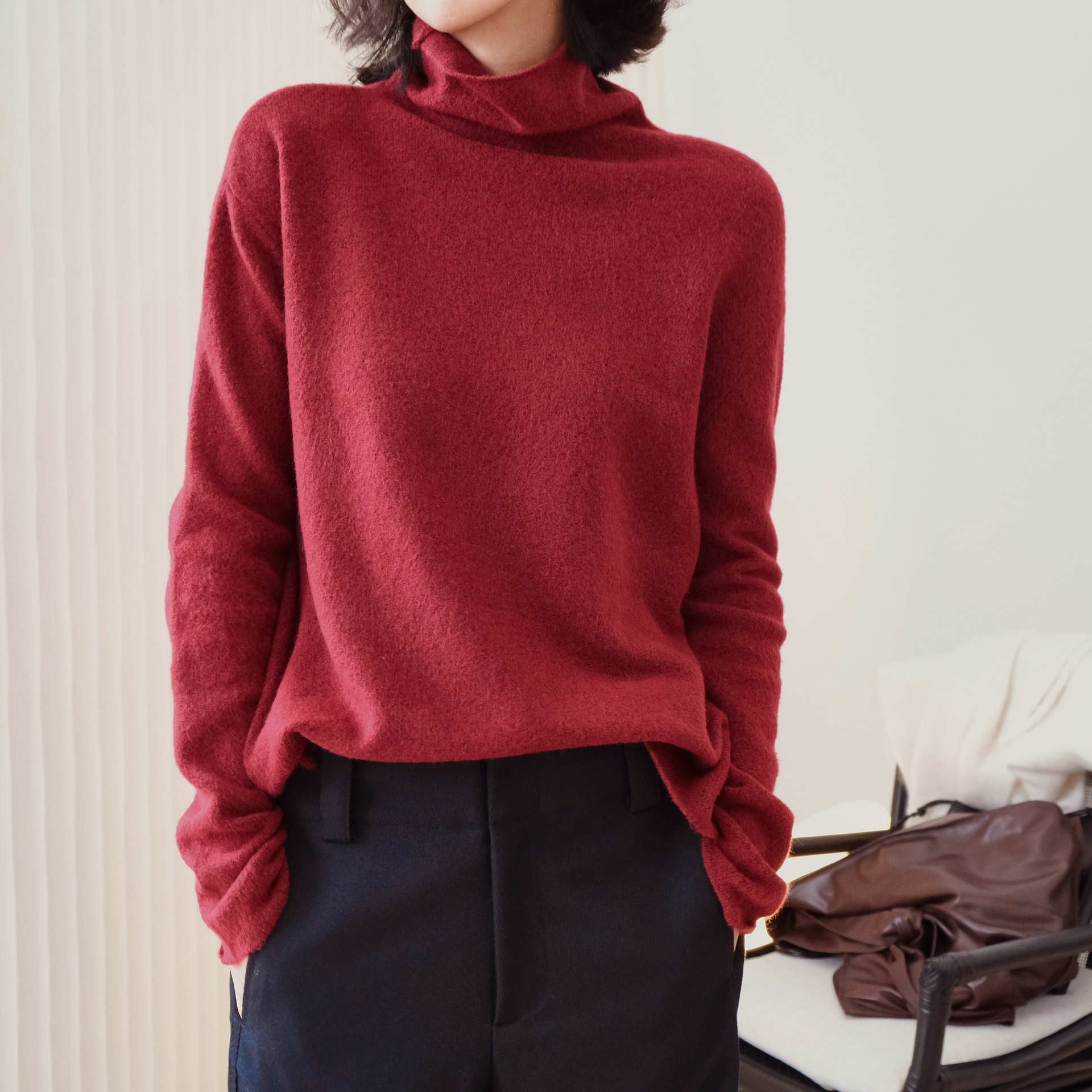 Casual Comfortable Turtleneck Sweater