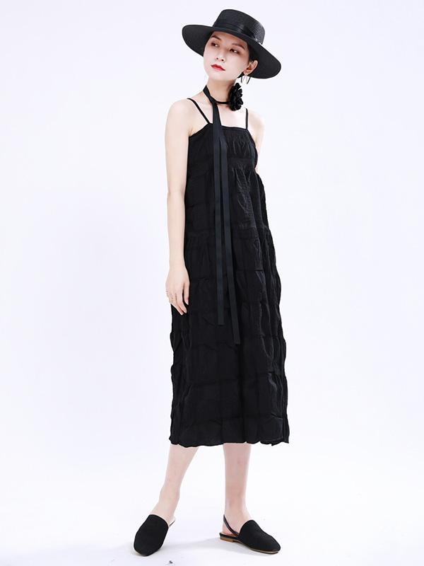 New Casual Sleeveless Suspender Dress