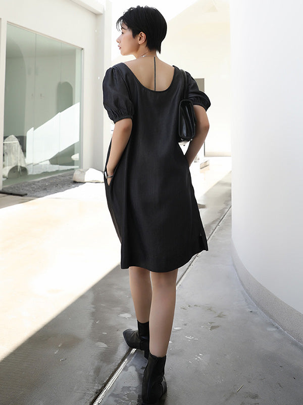 Original Bishop Sleeve Elasticity Waist Dress