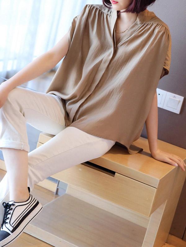 Loose V-Neck Soft Comfortable Cool Shirts