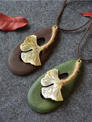 Delicate Leaves Handmade Necklace