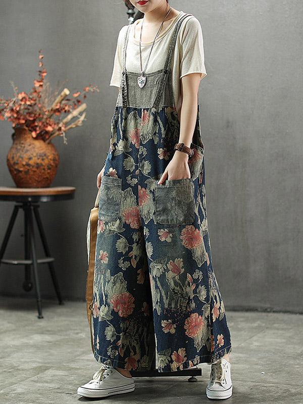 Loose Light Wide Leg Jumpsuits Bottom