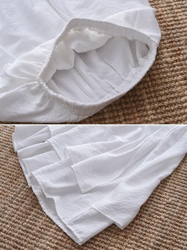 Vintage Solid Wide Leg Culotte