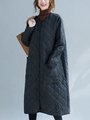 Original Solid Warm Thin Coat