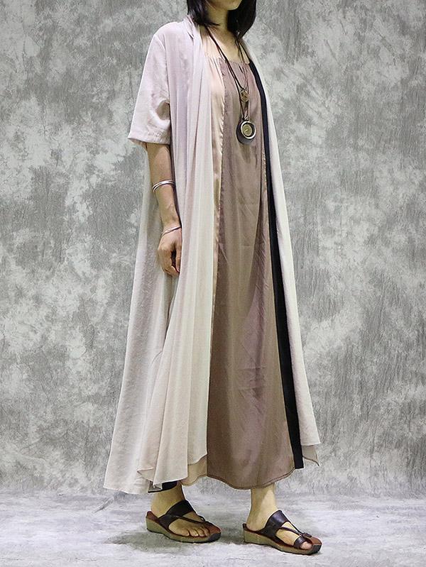 Loose Light Solid Long Cover-Up