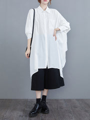 Loose Bat Sleeve Plus Size Shirt