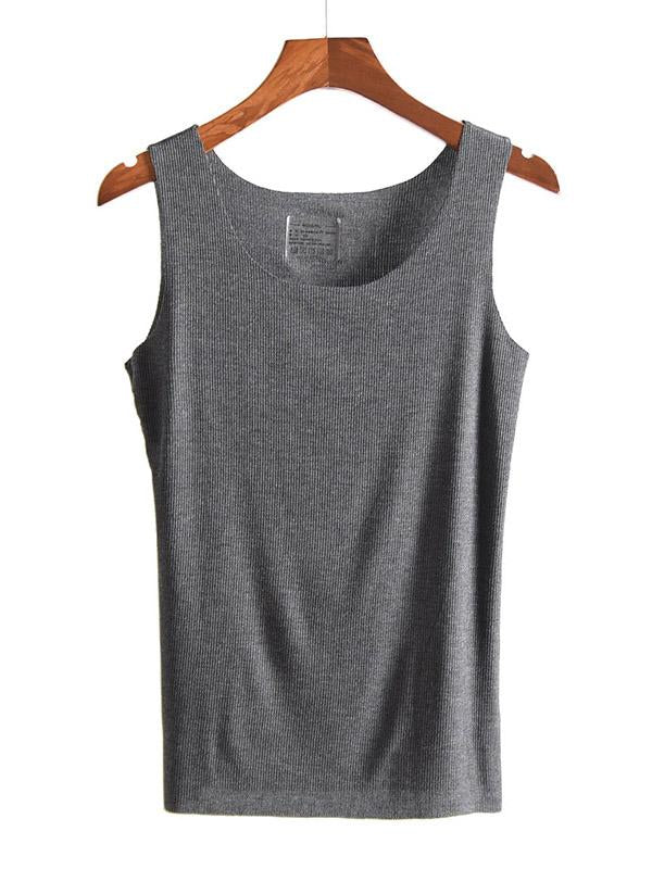 Comfortable Solid Color Sleeveless Vest