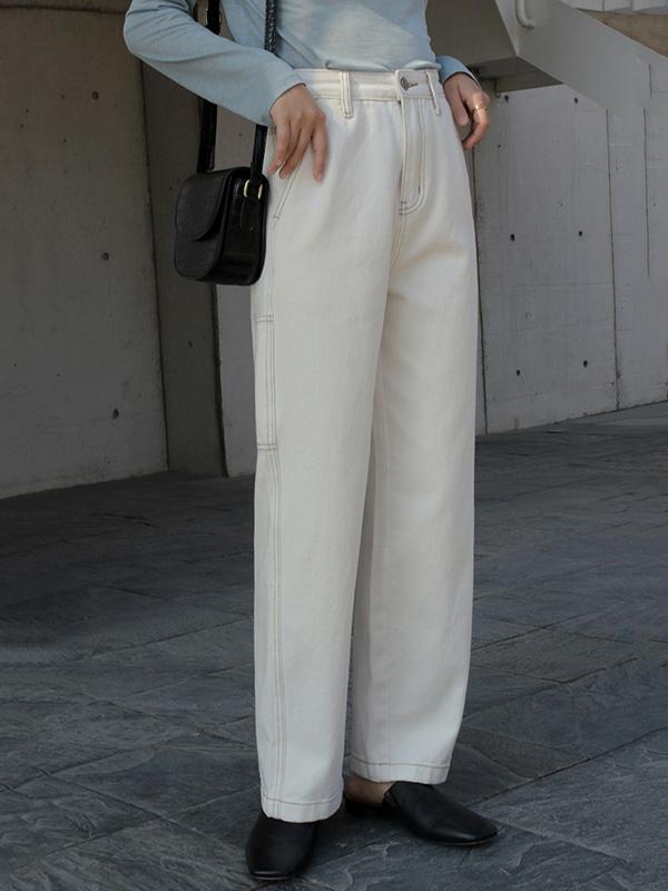 Empire Loose Straight Leg Pants