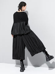 Cool Roomy Ruffled Wide Leg Pants