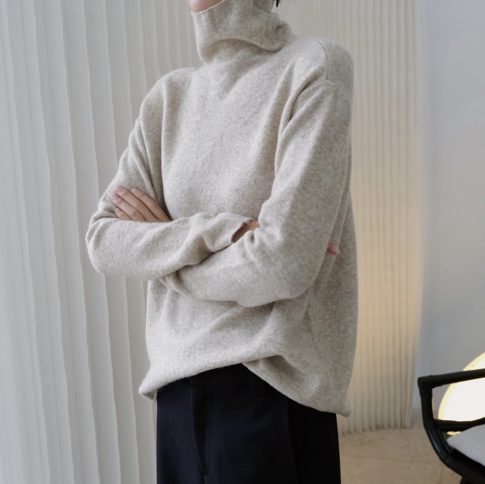 Casual Comfortable Turtleneck Sweater