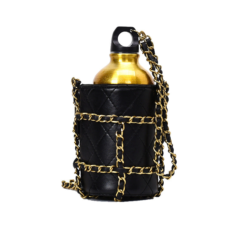 Diamond Chain Diagonal Water Bottle Bag