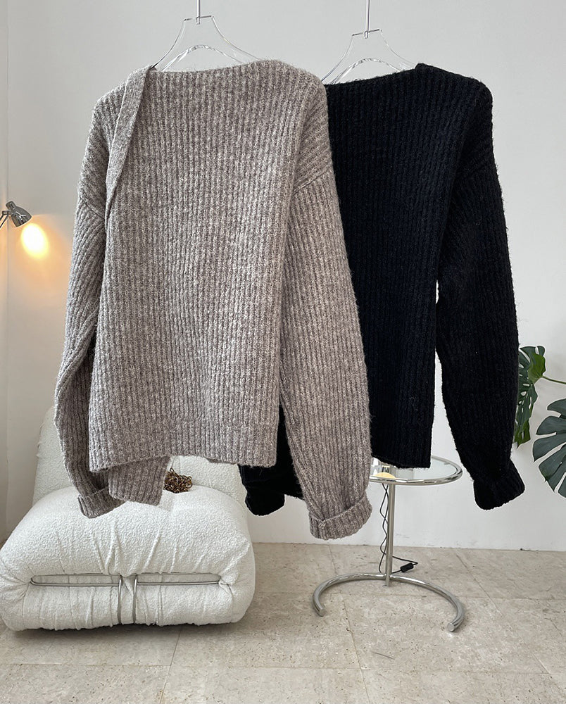 Sweater Cardigan Loose Hollow Top