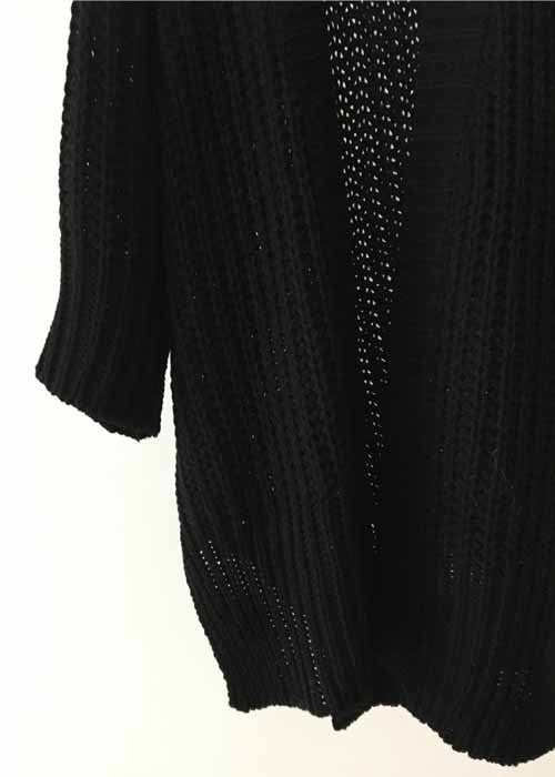 Slit Loose Large Size Knitted Sweater Outwear