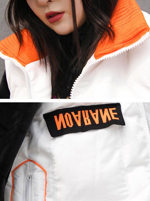 Loose Zipper Hooded Thickening Vest