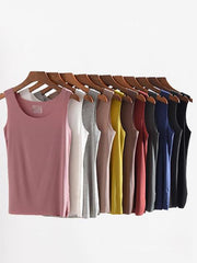 Comfortable Solid Color Sleeveless Vest