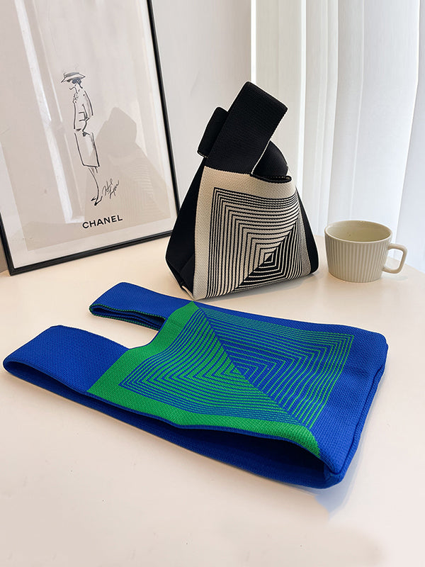 Casual Knitting Printed Bags Accessories Handbags