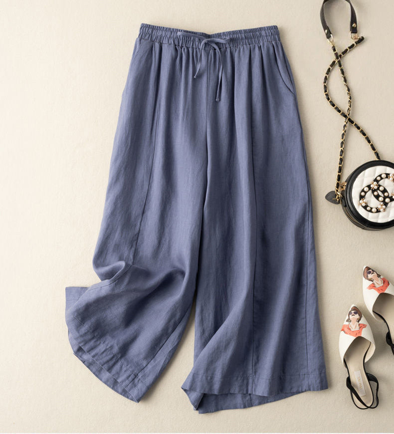 Loose And Versatile Casual High-Waisted Wide-Leg Pants