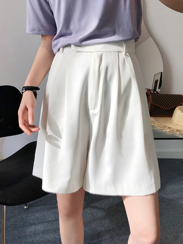 Original Empire Solid Wide Leg Shorts