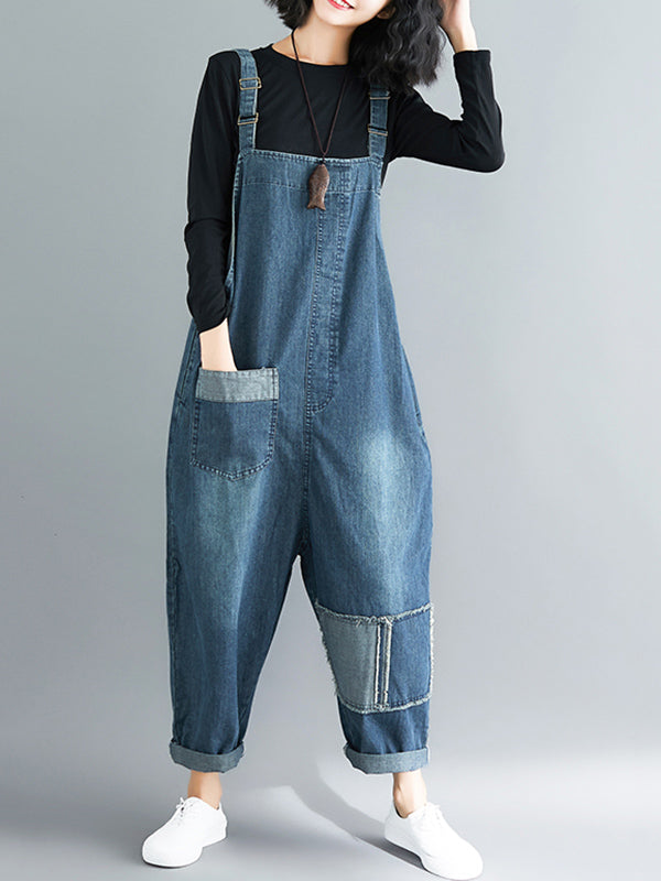 Original With Pocket Denim Jumpsuits