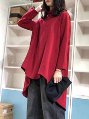 Original Solid High-Low High-Neck Base Shirt