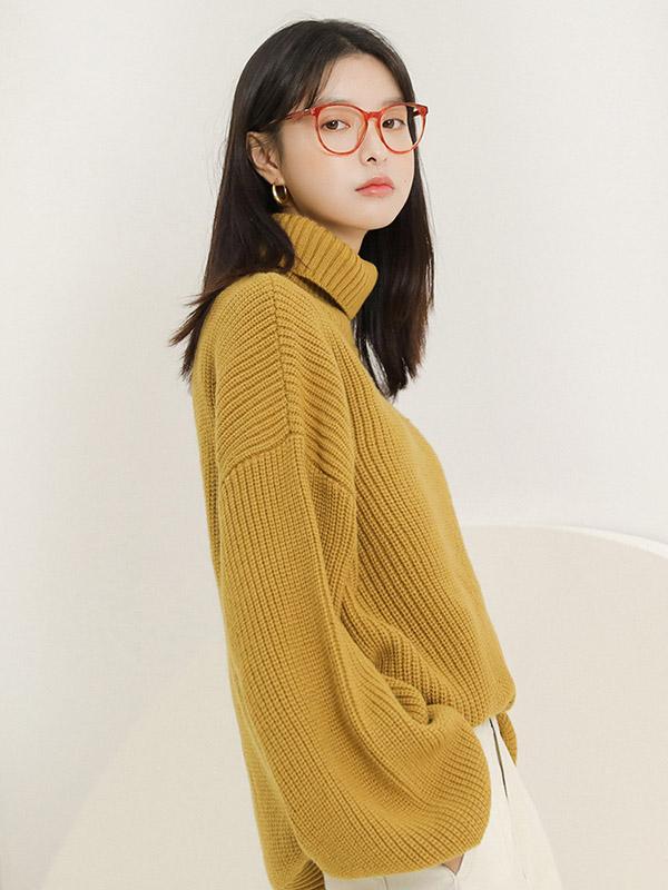 Loose Comfortable Pure Color Sweater